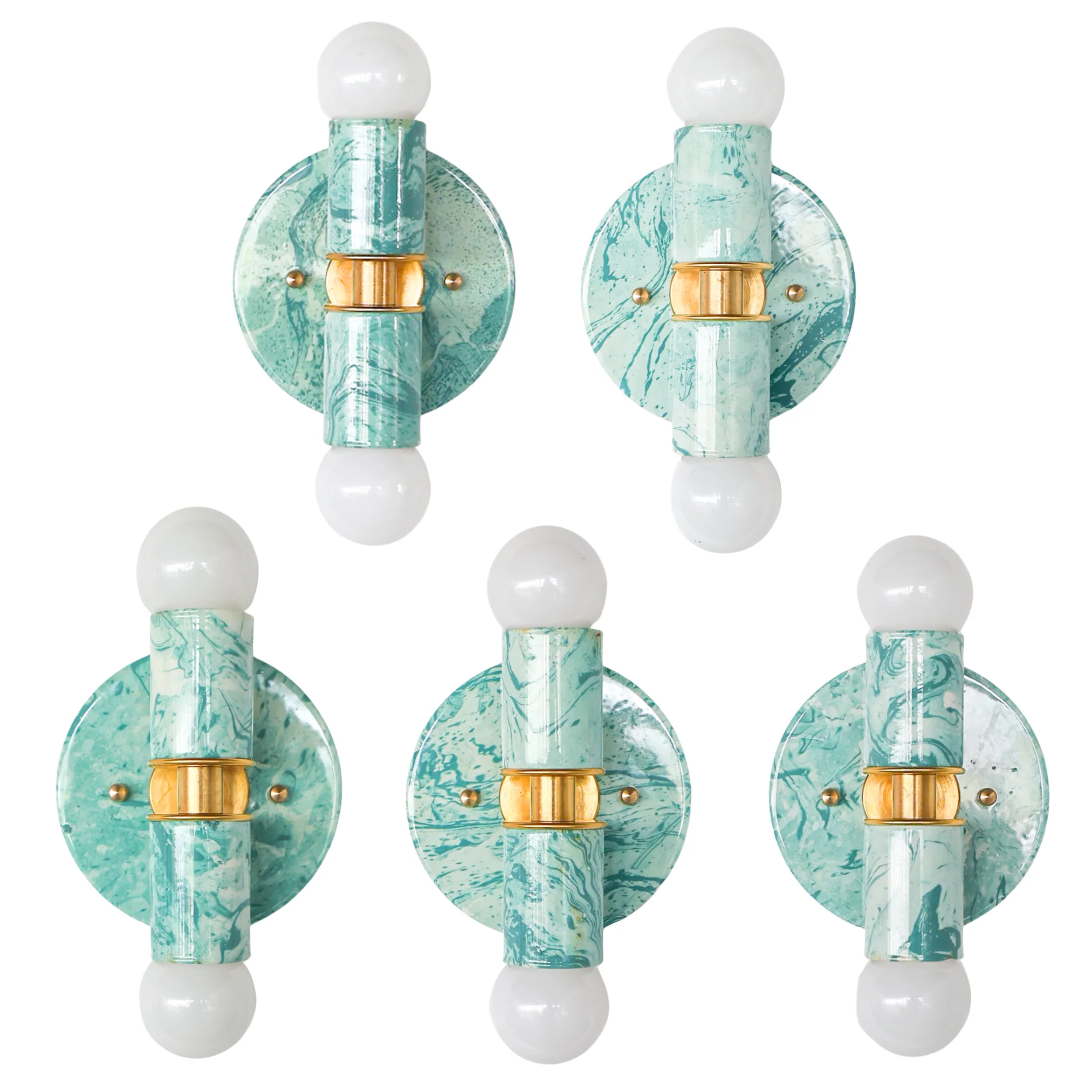 Marbled Thalia Sconces